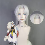 Inuyasha Sesshoumaru Silver White Lace Front Styled Cosplay Wig