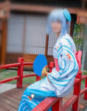 Tensei Shitara Slime Datta Ken Rimuru Tempest Blue Kimono Yukata Cosplay Costume