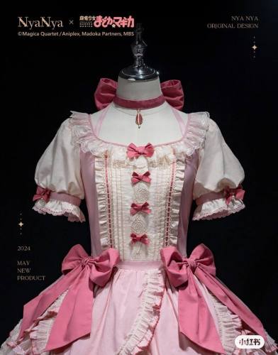 NyaNya Puella Magi Madoka Magica Kaname Madoka Akemi Homura Gothic Lolita Cosplay Costume Official