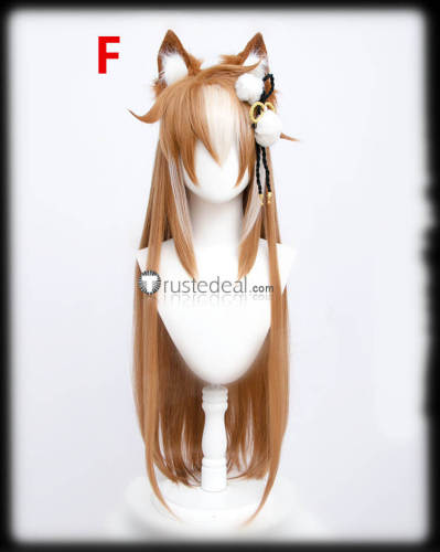 Genshin Impact Sayu Kaedehara Kazuha Gorou Ms. Hina Thoma Blonde Grey Cosplay Wig Ears