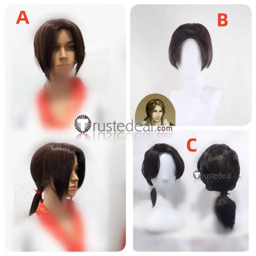 Assassin's Creed Ezio Auditore Da Firenze Brown Pigtail Cosplay Wig