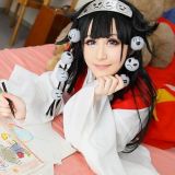 Hunter X Hunter Alluka Zoldyck Long Black Syled Cosplay Wig Hairband Accessories