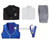 Black Butler Kuroshitsuji Public School Arc. Weston College Lawrence Bluewer Uniform Cosplay Costume
