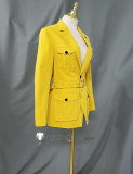 Persona 5 The Phantom X P5X Kokatsu Academy Riko Tanemura Yellow Uniform Cosplay Costume