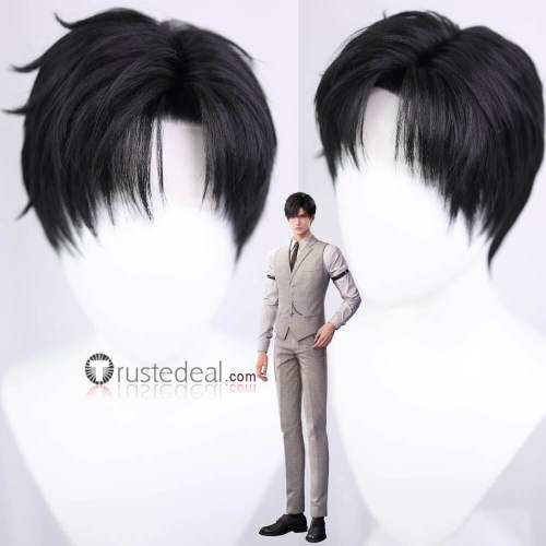 Love and Deepspace Rafayel Zayne LiShen Imitation Lace Front Purple Black Styled Cosplay Wig