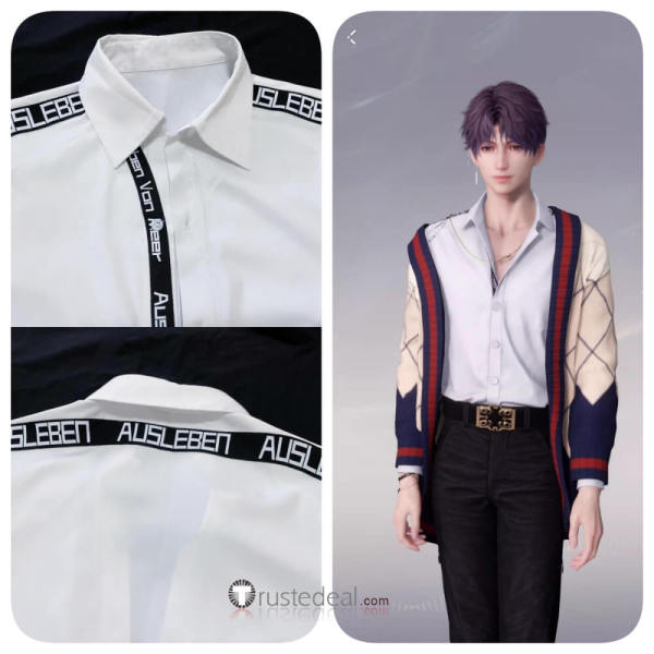 Love and Deepspace Rafayel White Shirt Cosplay Costume