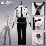 Love and Deepspace Xavier Shen Xinghui Evol Police White Black Uniform Cosplay Costume