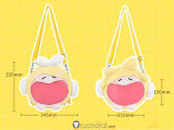 Bilibili Vocaloid Kagamine Rin Len Smily Face Ita Bag Backpack Shoulder Bag Props Accessories