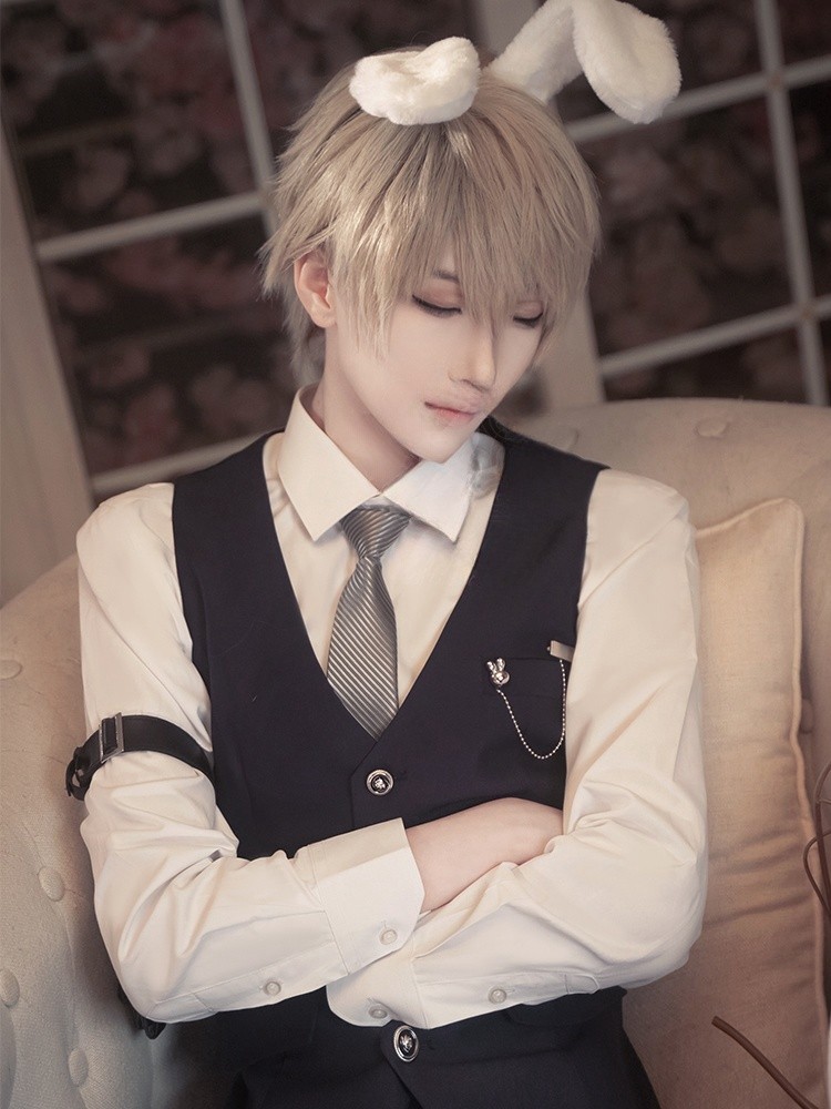 Love and Deepspace Xavier Shen Xinghui Butler Rabbit Bunny Cosplay Costume