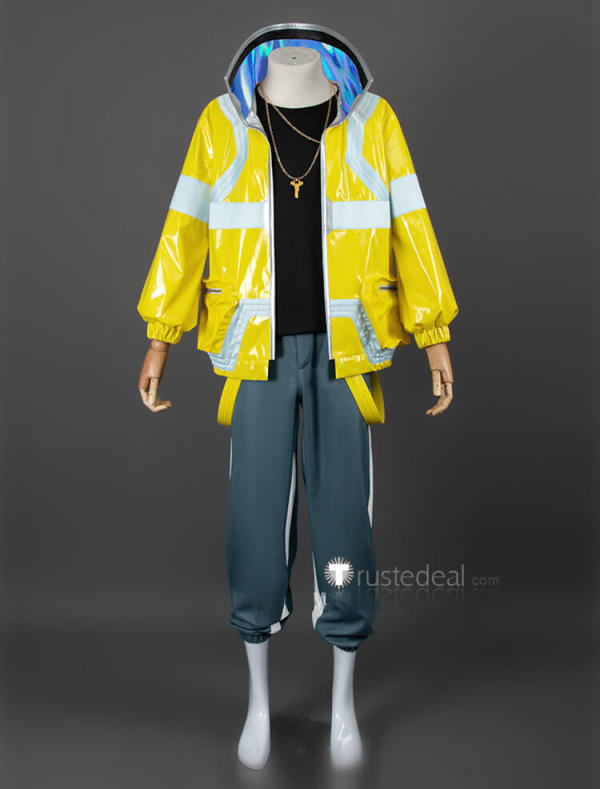 Cyberpunk Edgerunners David Martinez Yellow Jacket Cosplay Costume