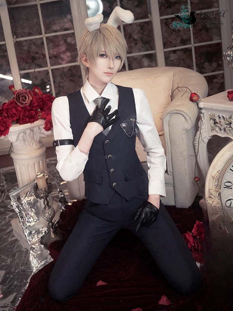 Love and Deepspace Xavier Shen Xinghui Butler Rabbit Bunny Cosplay Costume