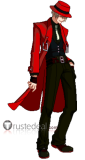 BLAZBLUE Hazama Black Red Cosplay Costume