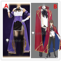 Tensai Ouji no Akaji Kokka Saisei Jutsu The heir of King Natra Owen Ninym Ralei Wein Salema Arbalest Cosplay Costumes