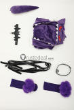 Gijinka Gengar Flareon Vaporeon Blue Jumpsuit Swimsuit Purple Bunny Suit Cosplay Costume