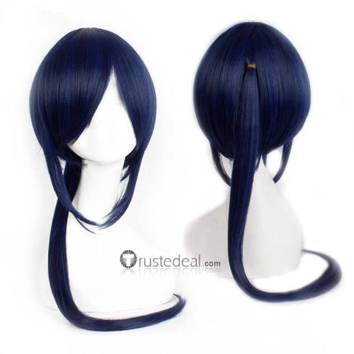 K Yatogami Kuroh Blue Black Ponytail Cosplay Wig
