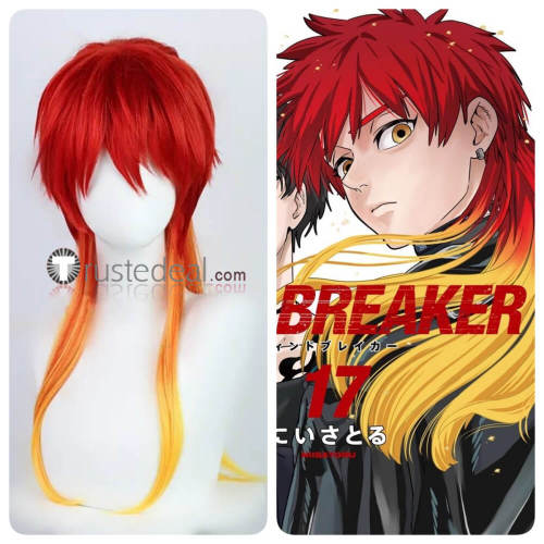 WIND BREAKER Yamato Endo Chika Takiishi Jo Togame Mitsuki Kiryu Pink Black Red Orange Cosplay Wig