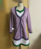 Steins;Gate 0 Maho Hiyajo Purple Cosplay Costume