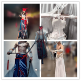 League of Legends LOL Yone White Skirt Bandages Genderbend Female Cosplay Costume 2