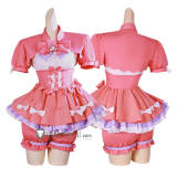 Identity V Sanrio Bloody Queen Mary Kuromi My Melody Cheerleader Pink Gothic Lolita Cosplay Costume