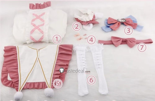 Identity V Sanrio Hello Kitty Dream Gardener Emma Woods Pink Lolita Dress Cosplay Costume