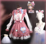 Identity V Sanrio Hello Kitty Dream Gardener Emma Woods Pink Lolita Dress Cosplay Costume