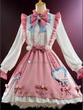 Identity V Sanrio Hello Kitty Dream Gardener Emma Woods Pink Lolita Dress Cosplay Costume 2