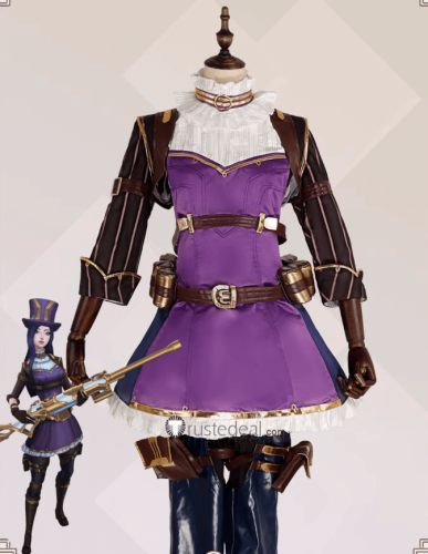League of Legends LOL the Sheriff of Piltover Caitlyn Kiramman Cosplay Costume