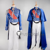 The Rose of Versailles Oscar Francois de Jarjeyes Blue Red Cosplay Costume