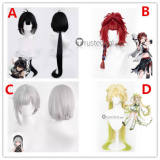 Wuthering Waves Protagonist Rover Verina Sanhua Chixia Red Black Silver Cosplay Wig