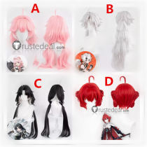 Wuthering Jianxin Danjin Anke Lingyang Silver Black Red Pink Cosplay Wig