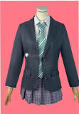 Girls Band Cry Subaru Awa Tomo Ebizuka Daily School Uniform Cosplay Costume