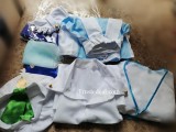 Love Live Rin Hoshizora Wonderful Rush Blue White Dress Cosplay Costume