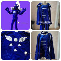 Deltarune Rouxls Kaard Duke of Puzzles Blue Cosplay Costume