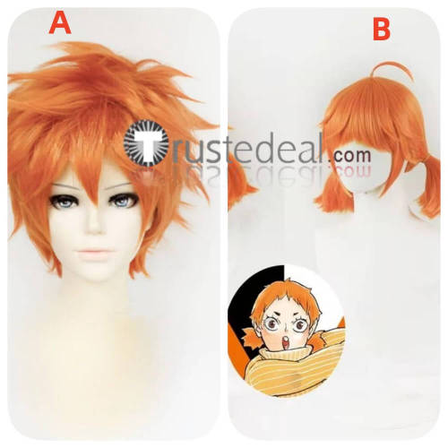 Haikyuu Karasuno High School Shoyo Hinata Natsu Orange Cosplay Wig