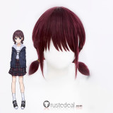 Girls Band Cry Nina Iseri Momoka Kawaragi Greyish Blonde Wine Red Cosplay Wig