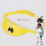 Pokemon Scarlet and Violet Kieran Red Shirt  Yellow Bag Cosplay Costume