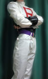 Pokemon Team Rocket James White Cosplay Costume Pleather Version