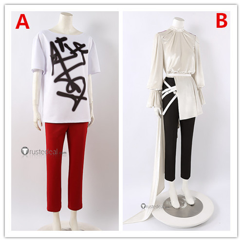 Alien Stage Luka White Till Shirt Cosplay Costume