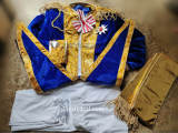 The Rose of Versailles Oscar Francois de Jarjeyes Blue Cosplay Costume