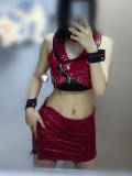 Vocaloid V3 Project Sekai Meiko Red Cosplay Costume 3