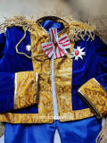 The Rose of Versailles Oscar Francois de Jarjeyes Blue Cosplay Costume