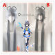Vocaloid Luo TianYi Cheongsam Dark Gray Silver Cosplay Wig 120cm