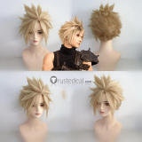 Final Fantasy VII FFVII FF7 Cloud Strife Blonde Styled Cosplay Wig