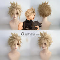 Final Fantasy VII FFVII FF7 Cloud Strife Blonde Styled Cosplay Wig