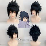 Boruto Naruto Next Generations Sasuke Uchiha Black Styled Cosplay Wig