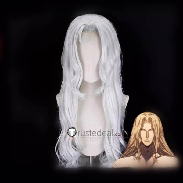 Castlevania Vampire Dracula Silver Styled Cosplay Wig