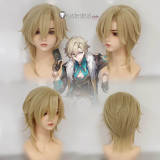Honkai Star Rail Aventurine Fu Xuan Dr. Ratio Sunday Pink Blonde Styled Cosplay Wig