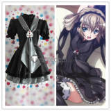 Seikon No Qwaser Ekaterina Kraeva Kurae Black Lolita Cosplay Costume