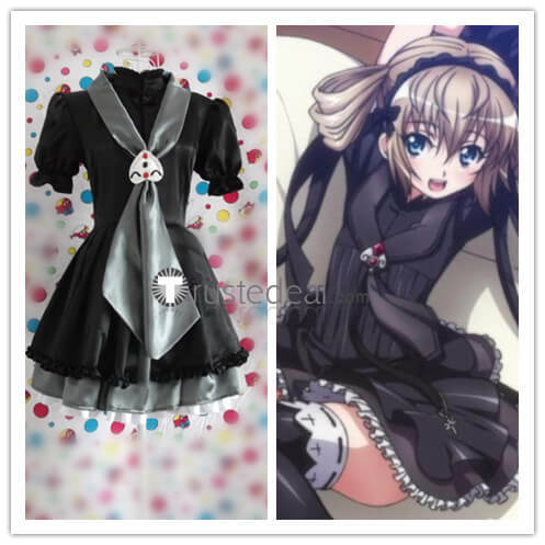 Seikon No Qwaser Ekaterina Kraeva Kurae Black Lolita Cosplay Costume