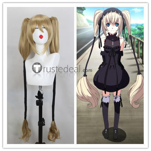 Seikon No Qwaser Ekaterina Kraeva Kurae Blonde Ponytails Styled Cosplay Wig
